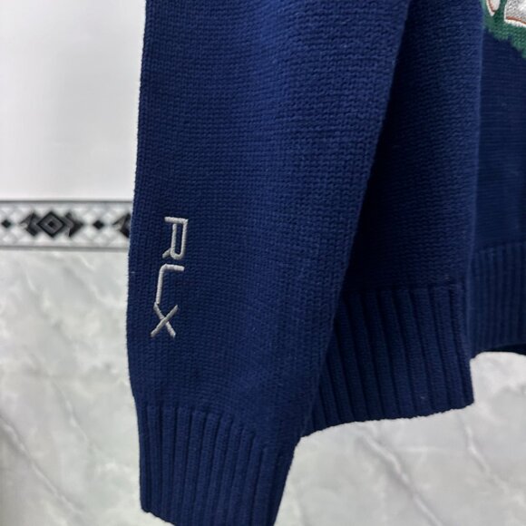Ralph Lauren Blue Sweater with BearMotif - Picture 6 of 7